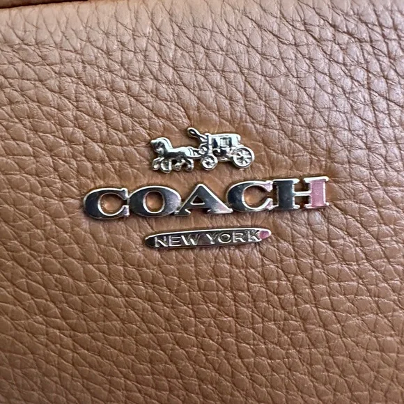 Coach Tan Leather Backpack - Picture 2 of 4